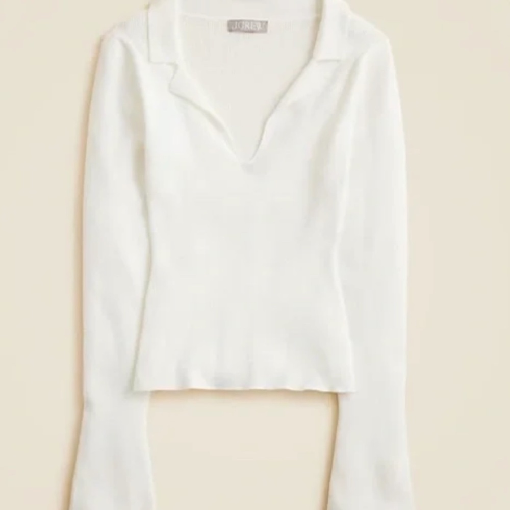 J.Crew Fitted pullover sweater in TENCEL™ lyocell blend